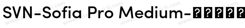 SVN-Sofia Pro Medium字体转换